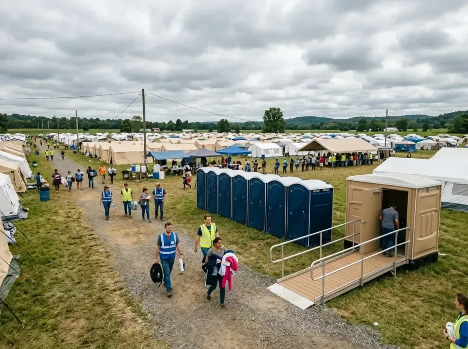 disaster-relief-camp-restrooms-010 — frequently asked questions, Dumpster & Portable Bathrooms Rental in Garrett, IN